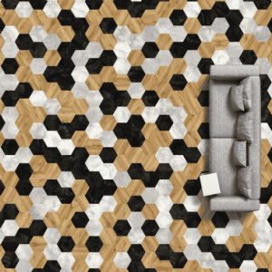Laminate flooring timeless Moods collection Big Hexagon 260 colorz