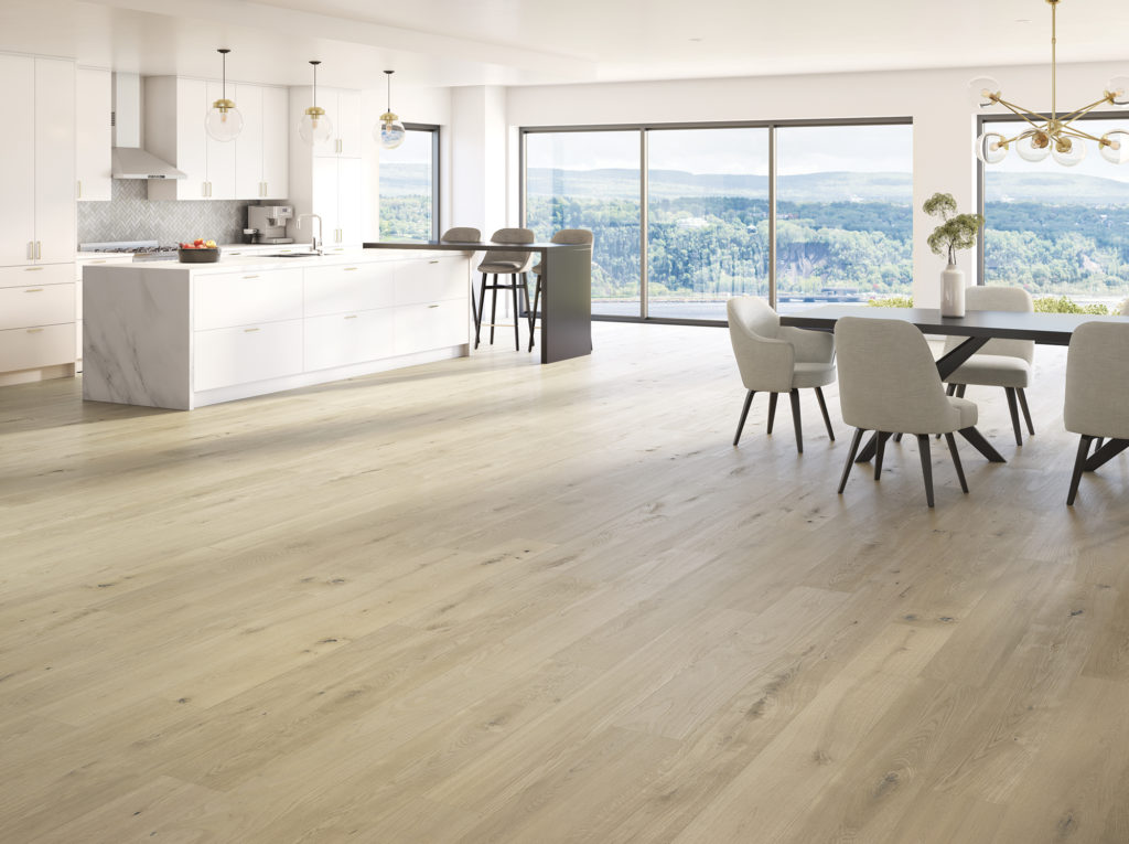 Engineered Hardwood Flooring in a home engineered hardwood flooring in a beige tone in a house