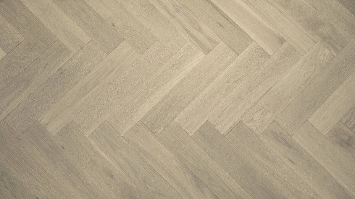 Wood Vidar Design Flooring American Oak 5 Herringbone Collection-Silver Stone