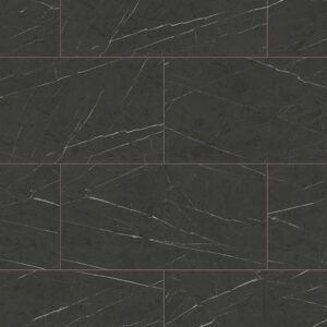 Waterproof O.R.C.A. Board ETM Distribution EUROSTYLE Organic Waterproof O.R.C.A. Board Flooring - Tile Design - Black Pietra Marble